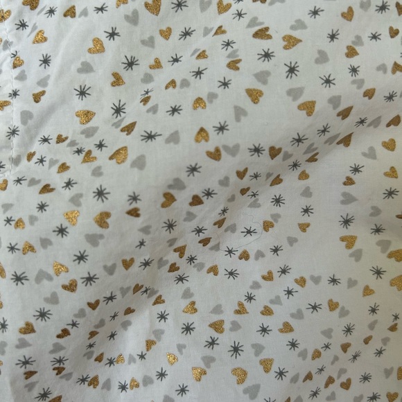 Talbots | 1X Plus Twinkle Heart Print Blouse White - Picture 13 of 13